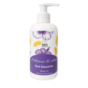 AGC Gel Douche Hibiscus & Citron – Enrichi en Urée & Vitamine C